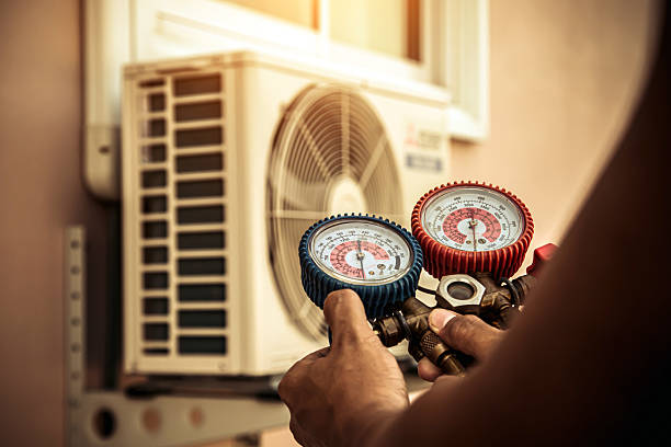 Professional Air Conditioning Service technician working in Buena Vista, CO